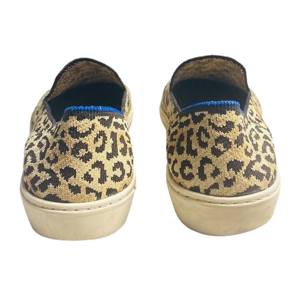Rothy Shoes Womens Size 9.5 Leopard Print Canvas Slip-on Sneakers Animal Print‎ - Picture 4 of 9